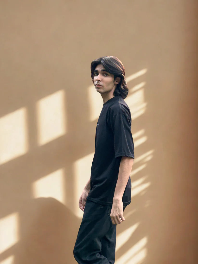 Healthy Inside Black Oversize Tee
