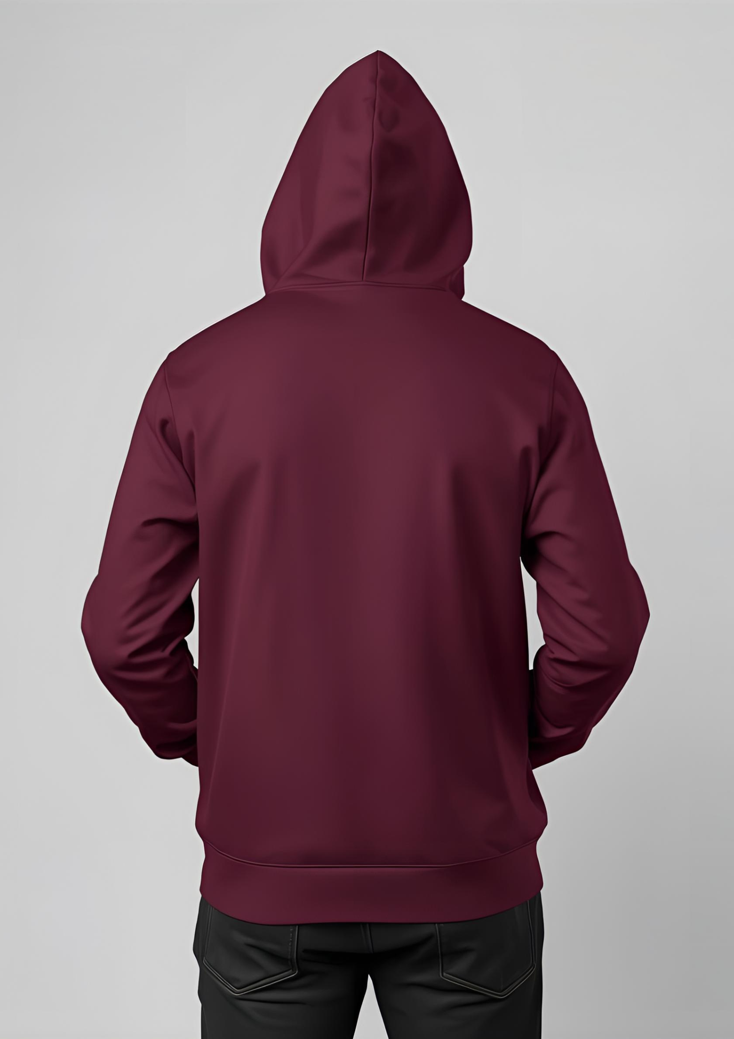 Maroon Plain Hoodie