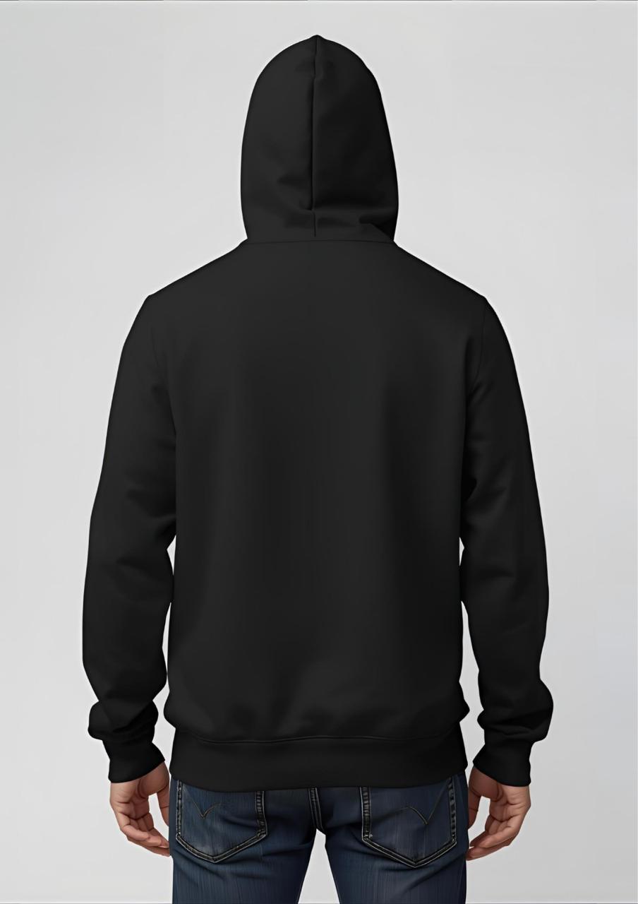 Black Plain Hoodie