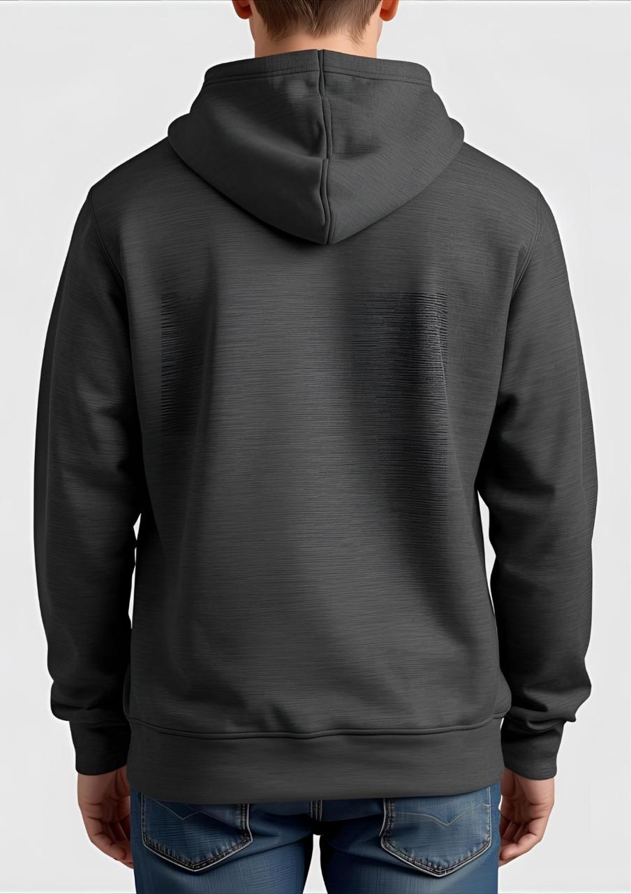 Charcoal Plain Hoodie