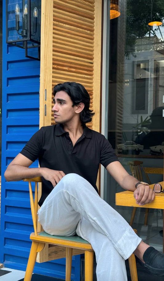 Black Polo Tshirt