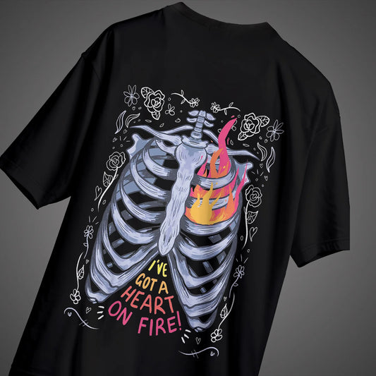 Heart on Fire Unisex Tee