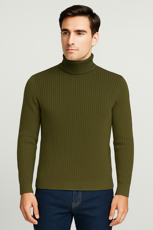 OLIVE GREEN HIGHNECK