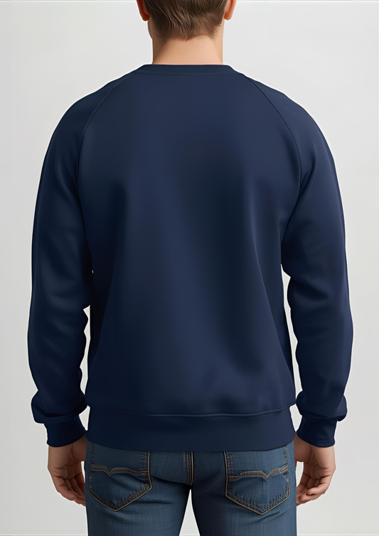 BLUE PLAIN SWEATSHIRT