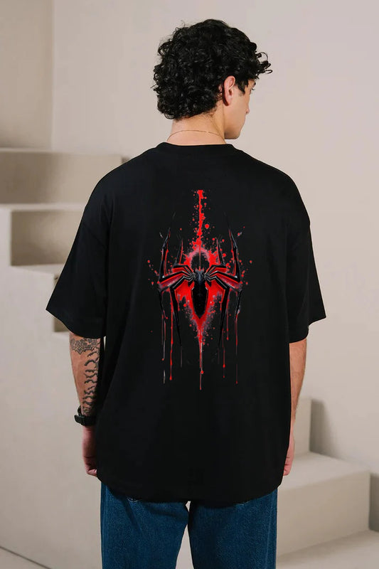 Spider Oversized Tee Black