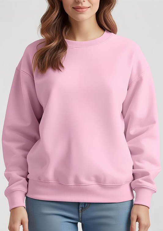 PINK PLAIN SWEATSHIRT