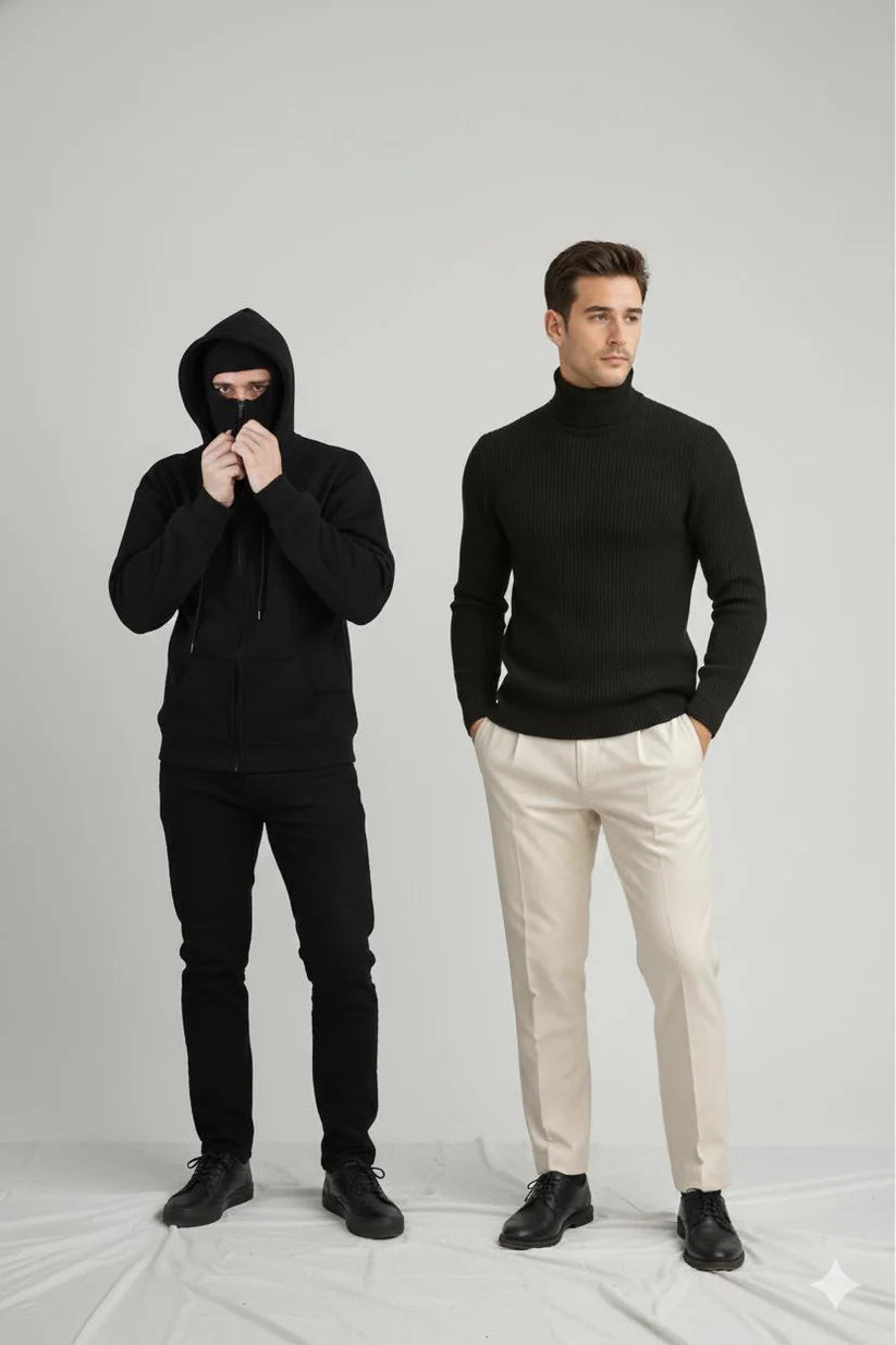 GENTTEE 12.12 Sale - Pack Of Balaclava & Black High Neck