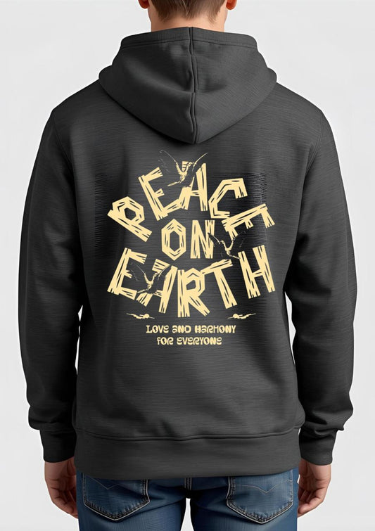 Peace On Earth Printed Hoodie