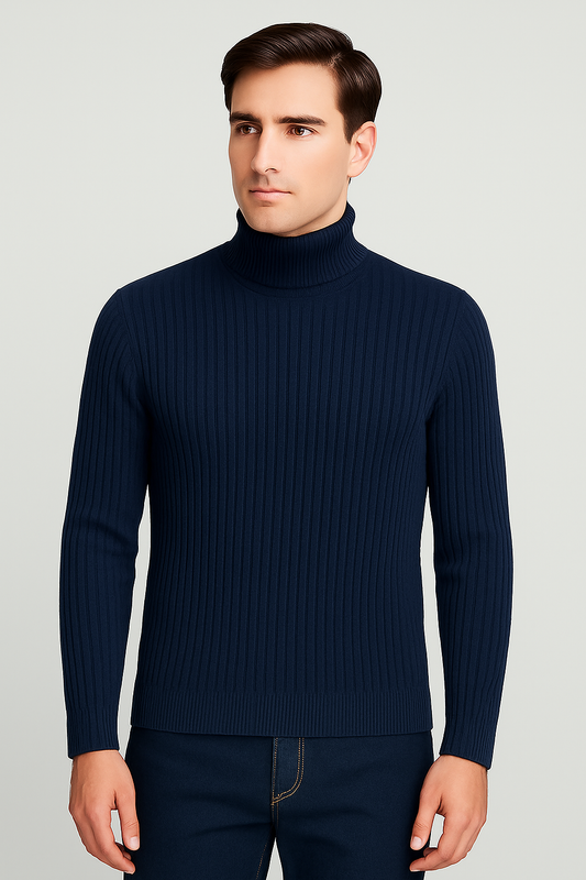 NAVY BLUE HIGHNECK