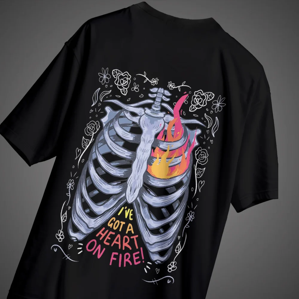 Heart on Fire  Unisex Tee - Image 5