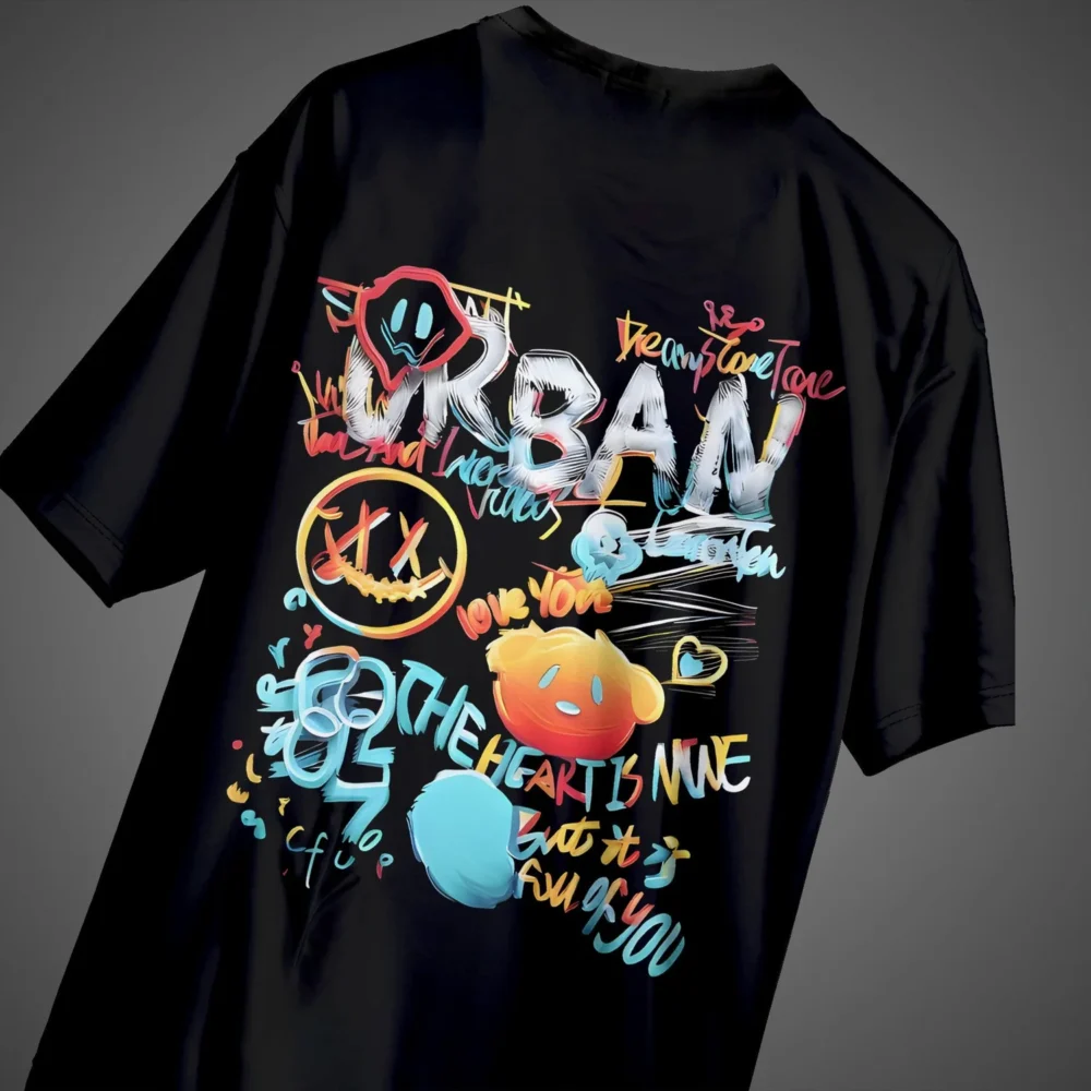 Urban Black Unisex Tee - Image 2