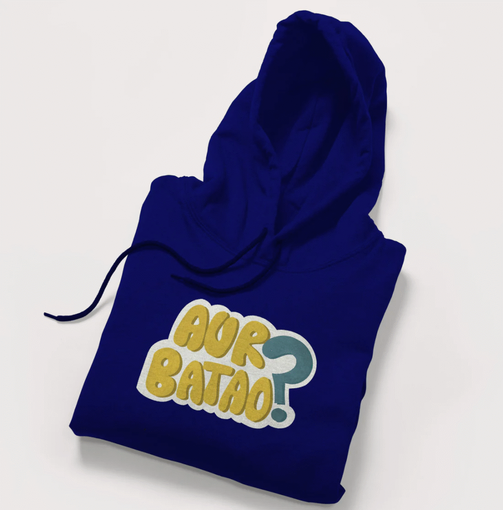 Aur Batao Fleece Hoodie - Image 2