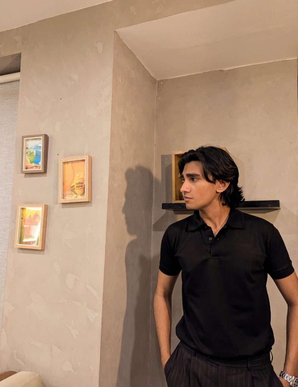 Classic Black Polo Tee - Image 2