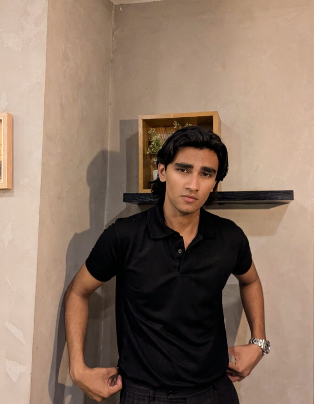 Classic Black Polo Tee - Image 4